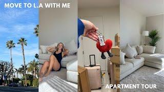 I MOVED TO LA  new apartment tour home shopping