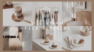 VSCO Tutorial  Soft Brown Aesthetic Filter