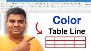 How To Change Table Line Color in Word Microsoft