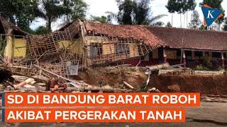 Tanah di Bandung Barat Bergerak 10 Bangunan Hancur Zona Merah Ditetapkan