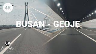 4K 60FPS POV Driving in Korea  Busan-Geoje fixed link  Busan South Korea