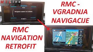 Audi A6 BJ2015 – RMC navigation retrofit – nadgradnja RMC sistema z navigacijo