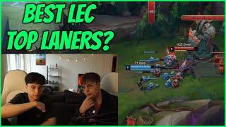 Caedrel And Irrelevant Discuss The Best Top Laners In LEC