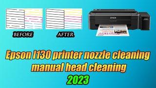 epson l130 printer nozzle cleaning and manual head cleaning