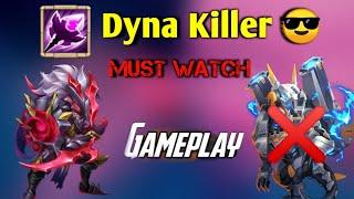 Massacre  Best Build   One Shot to DYNA  Best Epic Hero  Castle Clash