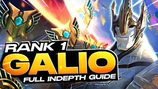 HOW TO PLAY GALIO - FULL INDEPTH GUIDE - RANK 1 CHALLENGER MID