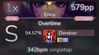 Dereban  Cash Cash - Overtime Extra +HDDT 94.57% {579pp 1xSB} - osu