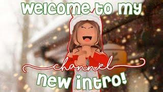 WELCOME to my CHANNEL new CHRISTMAS gfx INTRO  AdrieCookie 