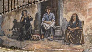 Orgosolo e i murales. Nuoro. Sardegna. Italia in 4K