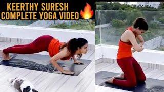 Keerthi Suresh Latest Hot WorkOuts Video ️️️️️