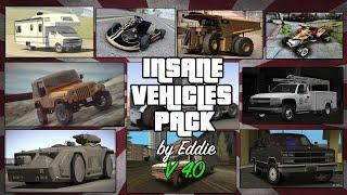 Обзор на пак транспорта INSANE VEHICLES PACK by Eddie v4.0 для GTA SAN ANDREAS