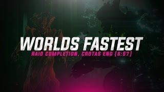 Destiny - Fastest Raid Completion  Crotas End Speedrun 657