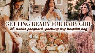 BABY WATCH 36 WEEKS  packing hospital bag red raspberry tea and postpartum clothing haul