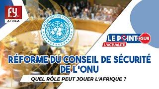 RÉFORME DU CONSEIL DE SÉCURITÉ DE LONU  QUEL RÔLE PEUT JOUER LAFRIQUE ?