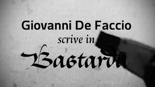 Manuale di Calligrafia  Bastarda con Giovanni De Faccio