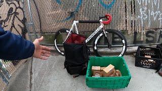 FIXED GEAR  MY 8th WEEK WORKING as a bike courier for CAPSULE