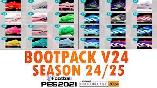 NEW BOOTPACK TEMPORADA 2425 FOOTBALL LIFE 24 & PES 2021  SIDER #footballlife2024 #BOOTPACKPES21