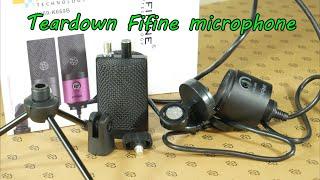 Teardown Fifine 669 USB Microphone - look inside