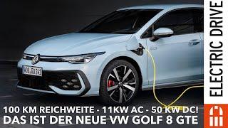 2024 VW Golf 8 eHybrid - GTE 100 km Reichweite - 11 kW AC - 50 kW DC