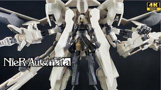 237 Nier Automata Plastic Model Kit Ho229 Type-B & 2B - Straight Build - Showcase in 4K