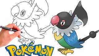 How To Draw CHATOT POKEMON #441  Generation 4