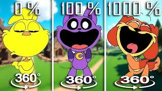 Smiling Critters POKÉDANCE 0% vs 100% vs 1000% Poppy Playtime Chapter 3 Animation 360°