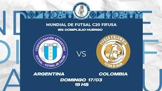  ARGENTINA vs COLOMBIA  MUNDIAL FUTSAL C20 - FECHA 2