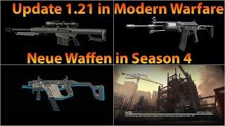 Neues MODERN WARFARE UPDATE 1.21 alle NEUEN WAFFEN in Season 4