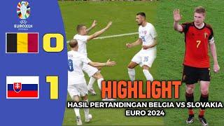 FULL TIME 0-1 Hasil Pertandingan Belgia Vs Slovakia EURO 2024