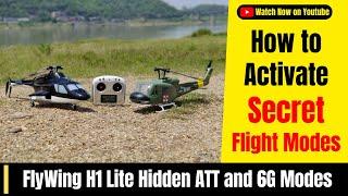 Unlocking FlyWing H1 Lite GPS RC Helicopters Hidden Flight Modes