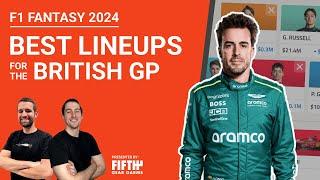 F1 Fantasy 2024 BEST LINEUPS for the British GP  The Fantasy Formula