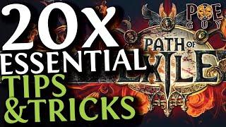 Path Of Exile - 20x ESSENTIAL TIPS & TRICKS  The most impactful