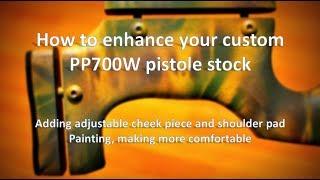 Artemis PP700W custom stock making for accuracy and comfort