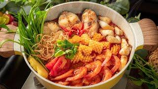 Thai Hot Pot Tom Yum recipe so delicious my family ate it all in a flash.