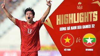 Highlights  U22 VIỆT NAM 3-1 U22 MYANMAR  Văn Cường tỏa sáng HCĐ cho thầy trò Troussier