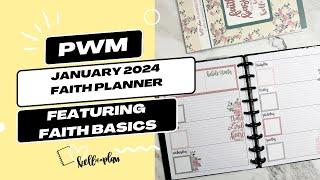 Plan with Me- January Faith Planning