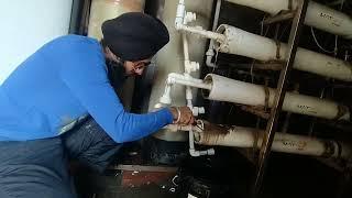 dekho asi kive 1000 liter ro plant di khrab membrane nu change kita