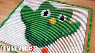 DUOLINGO OWL MADE FROM 5000 DOMINOES  Domino Art #31