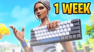 My 1 WEEK Controller To Keyboard And Mouse Progression Fortnite