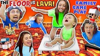 FLOOR IS ACTUALLY LAVA CUZ WE AINT LAZY YOUTUBERS Oh BURN FGTEEV Family Game Challenge Pool Day