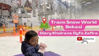 Trans Snow World Bekasi  Ada Salju loh di Bekasi  Wow Khairana kedinginan