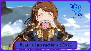 Granblue Fantasy Versus Rising Beatrix Interactions English