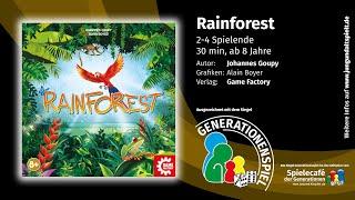 Generationenspiel-Siegel Rainforest von Johannes Goupy - Game Factory