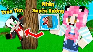 MỀU THỬ THÁCH TROLL REDHOOD BẰNG MÁY HACK NHÌN XUYÊN TƯỜNG TRONG MINECRAFT*REDHOOD TRỐN TÌM VỚI TEAM