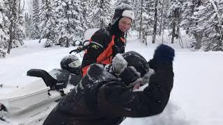 Поездка из Кемерово на приют Таскыл-Кантри на снегоходах Ski-doo Summit Lynx army 69