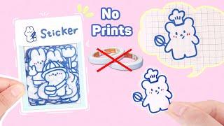 Quyensachnho Cách làm Sticker Trong Suốt - K Giấy - K băng KEO 2 mặt  DIY Clear Sticker