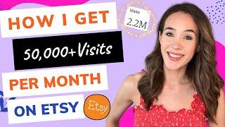 How I Get 50000+ Visits Per Month On Etsy  How to Drive Traffic To Etsy Shop  Pinterest and Etsy