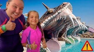 Ruby and Bonnie find pearl treasures and fun day at Yas Waterworld Abu Dhabi