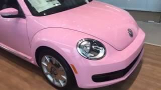 Pink Beetle Convertible at Hendrick Volkswagen Frisco