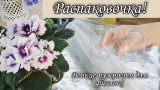 Распаковочка Всякие нужные вещички для фиалок